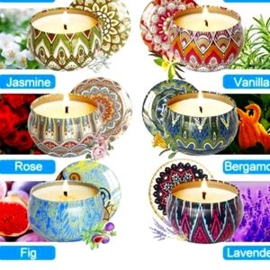 Scented soy wax candles